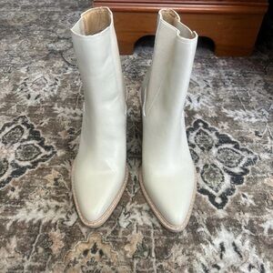 Crown Vintage Cream Ankle Booties